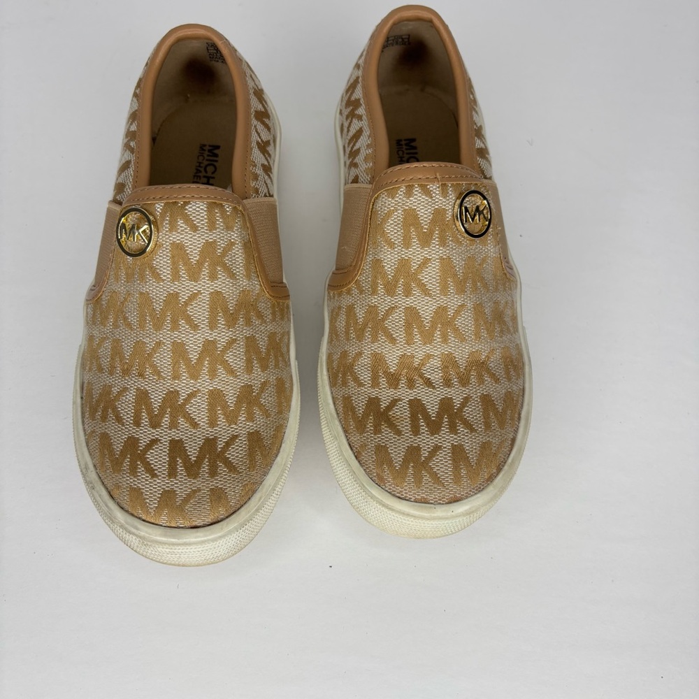 Michael Kors Kids' Tan MK Slip-On Sneakers